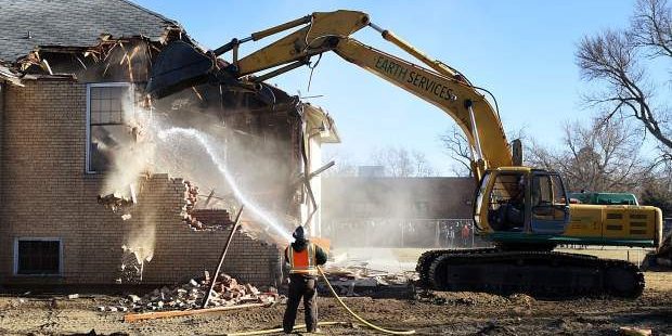 North Valley MS Demolition